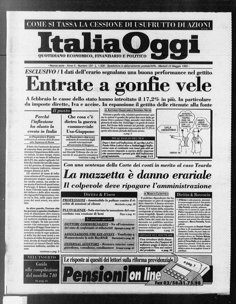 Italia oggi : quotidiano di economia finanza e politica